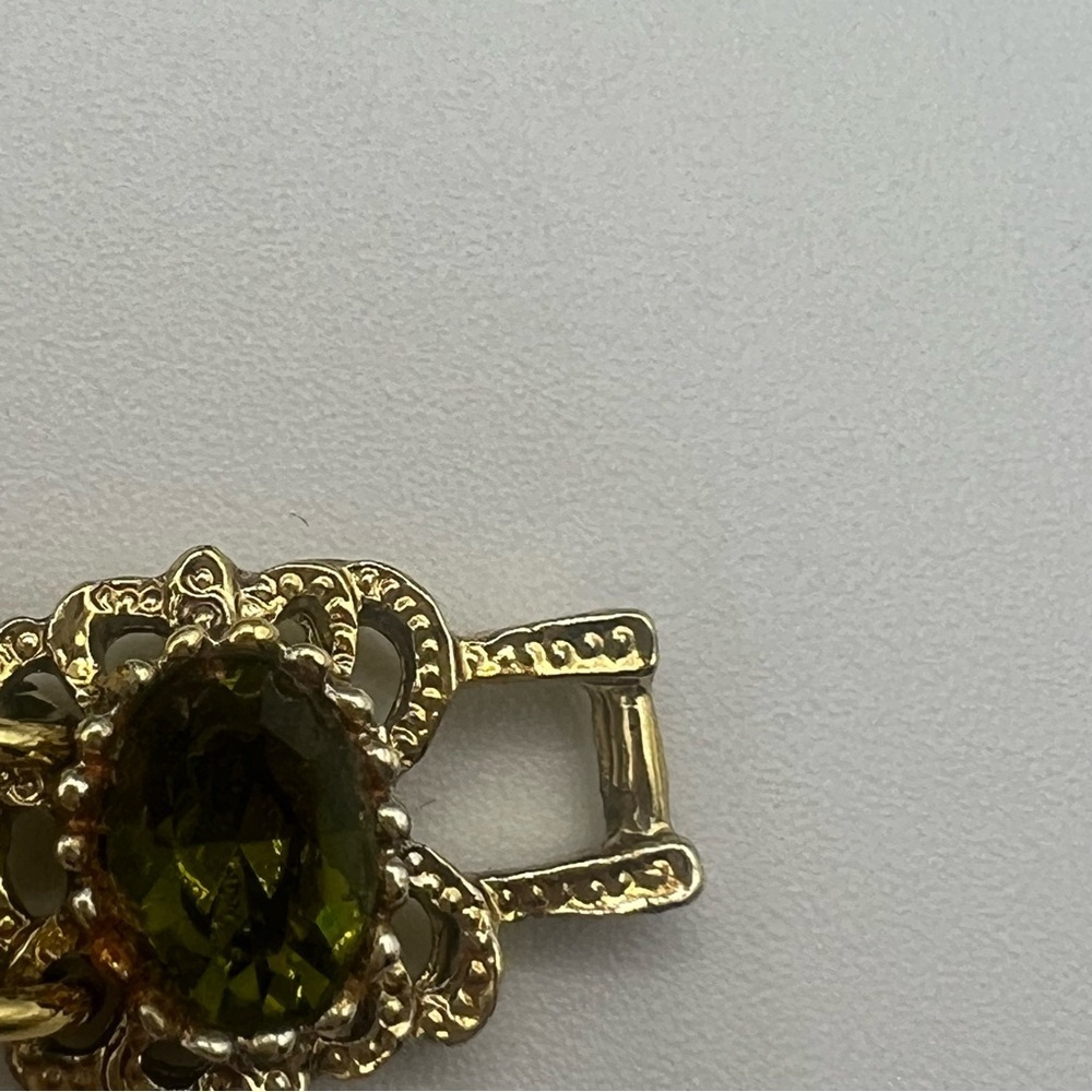 Vintage Gold-filled Hawaiian Jade Bracelet - 1960’s - Picture 6 of 8